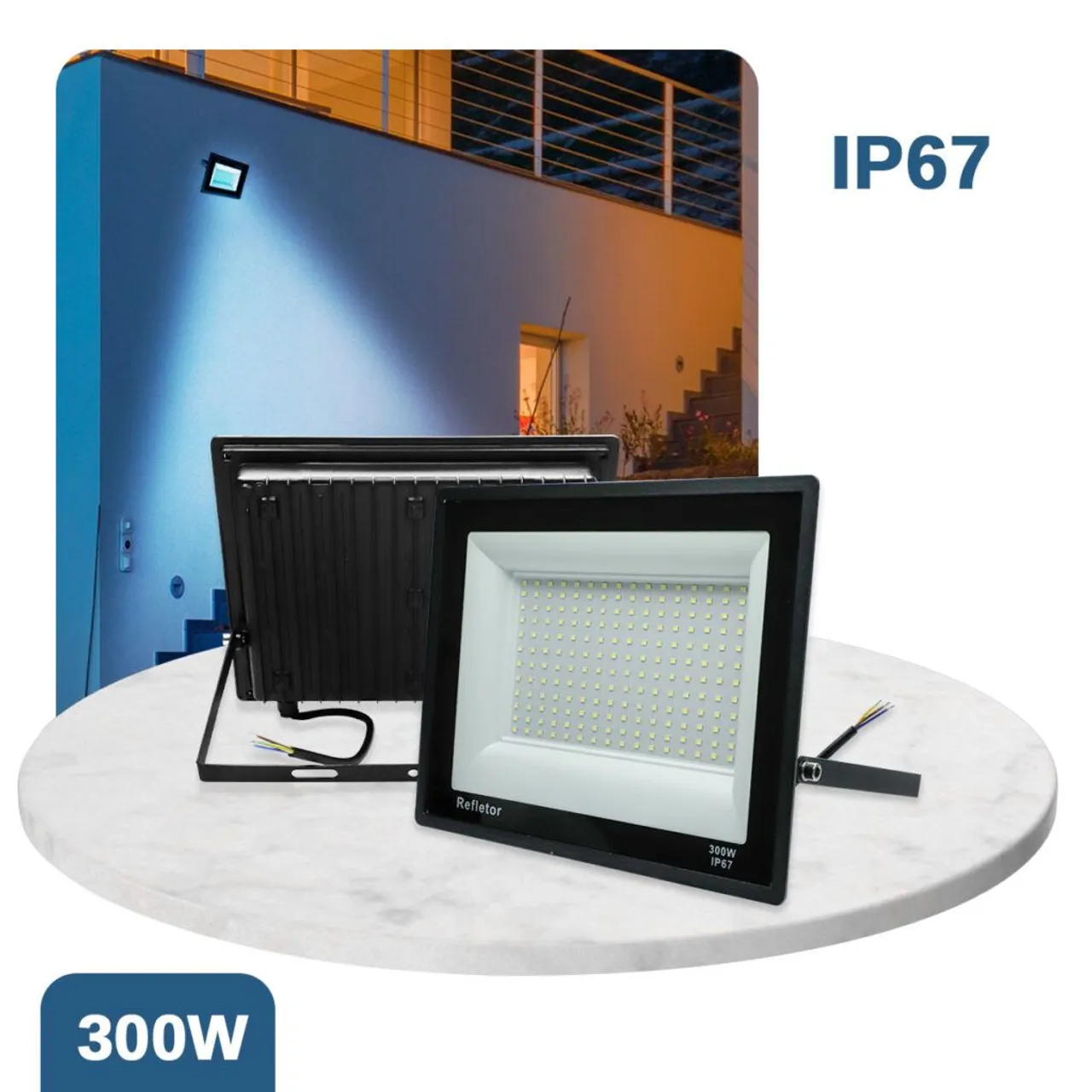 Refletor led holofote 300w 300 watts