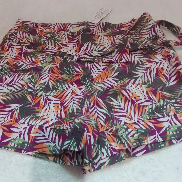 Short estampado com elastano tam GG 