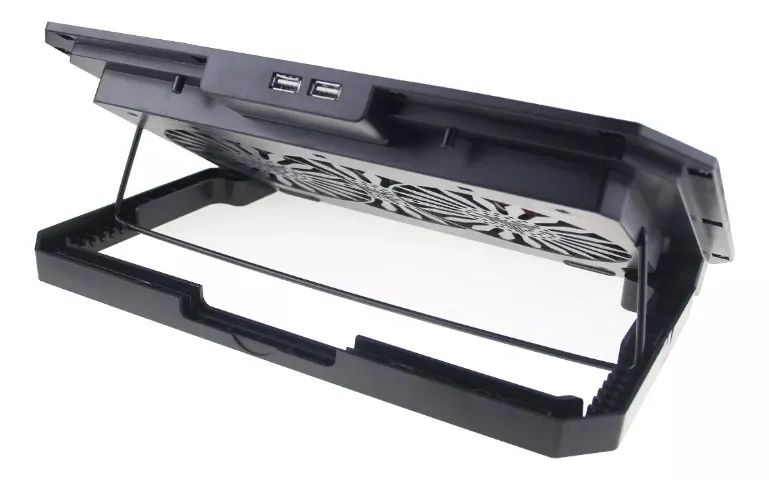 Suporte Base 2 Cooler Notebook Ergonômico Inclinação - Foto 3