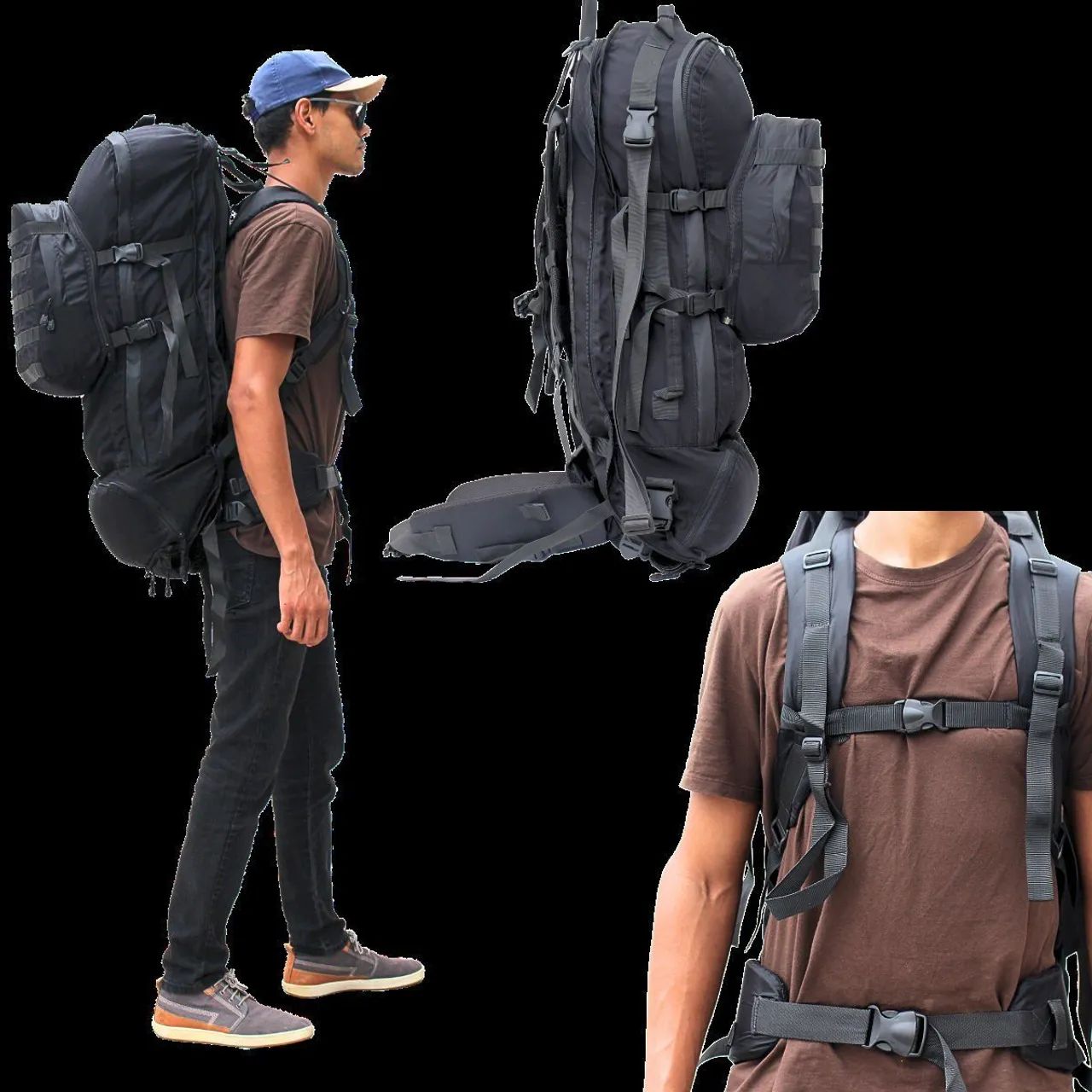 Mochila cargueira 96L. Camping. - Foto 2