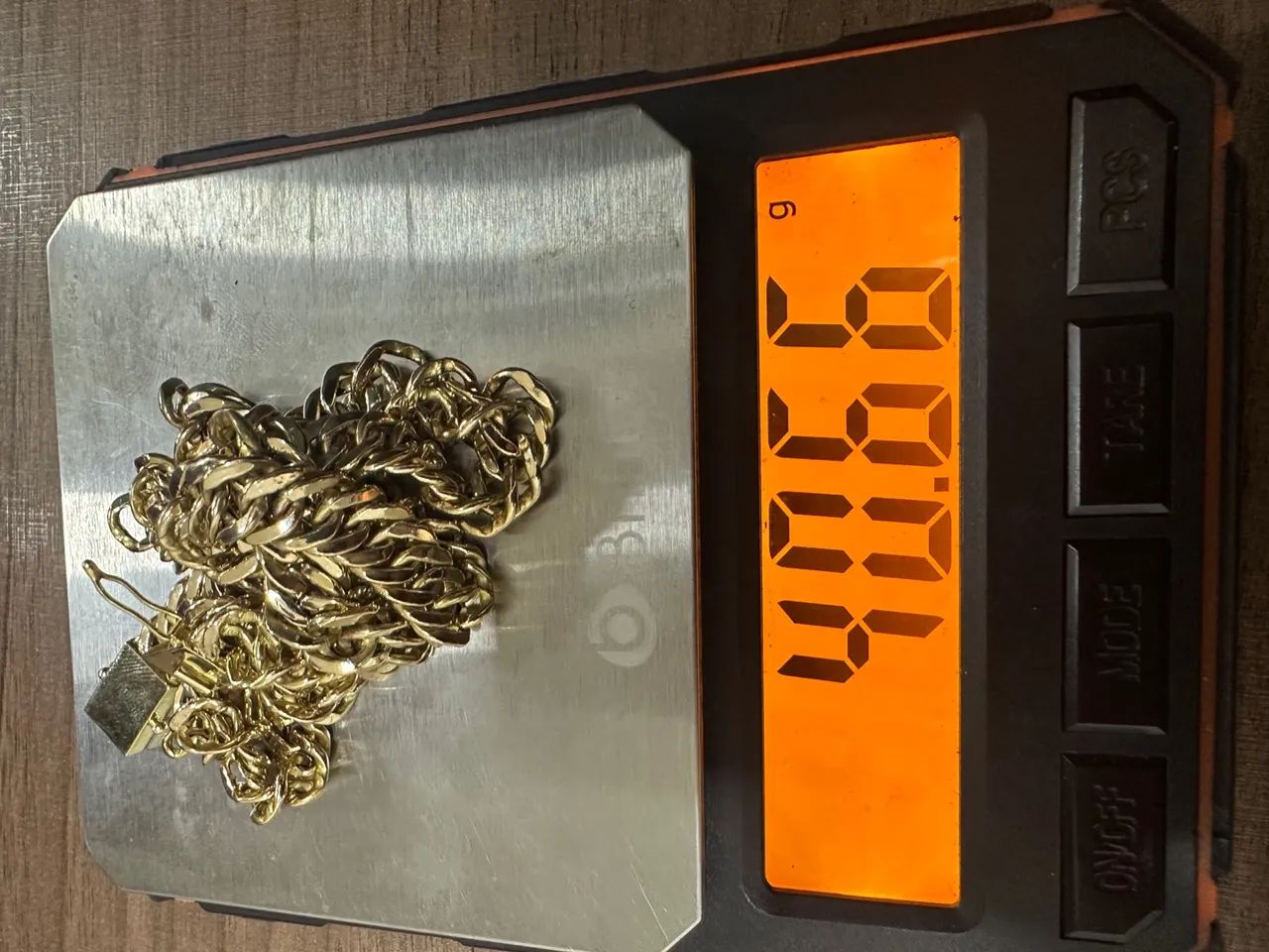 Corrente de ouro 18k nova 40,66g certificado garantia eterna Loja física  - Foto 2