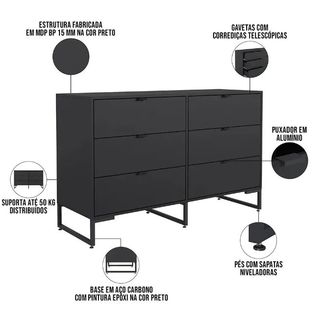 Cômoda, quarto, guarda roupas   - Foto 3