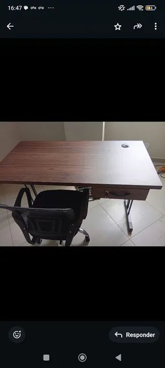 Mesa reta 120x60 com gaveta produtos de ótima qualidade  - Foto 4