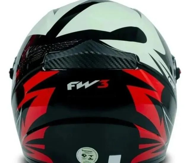 Capacete De Moto Esportivo Fw3 Gt 2 Com Narigueira Viseira Cristal - Foto 5