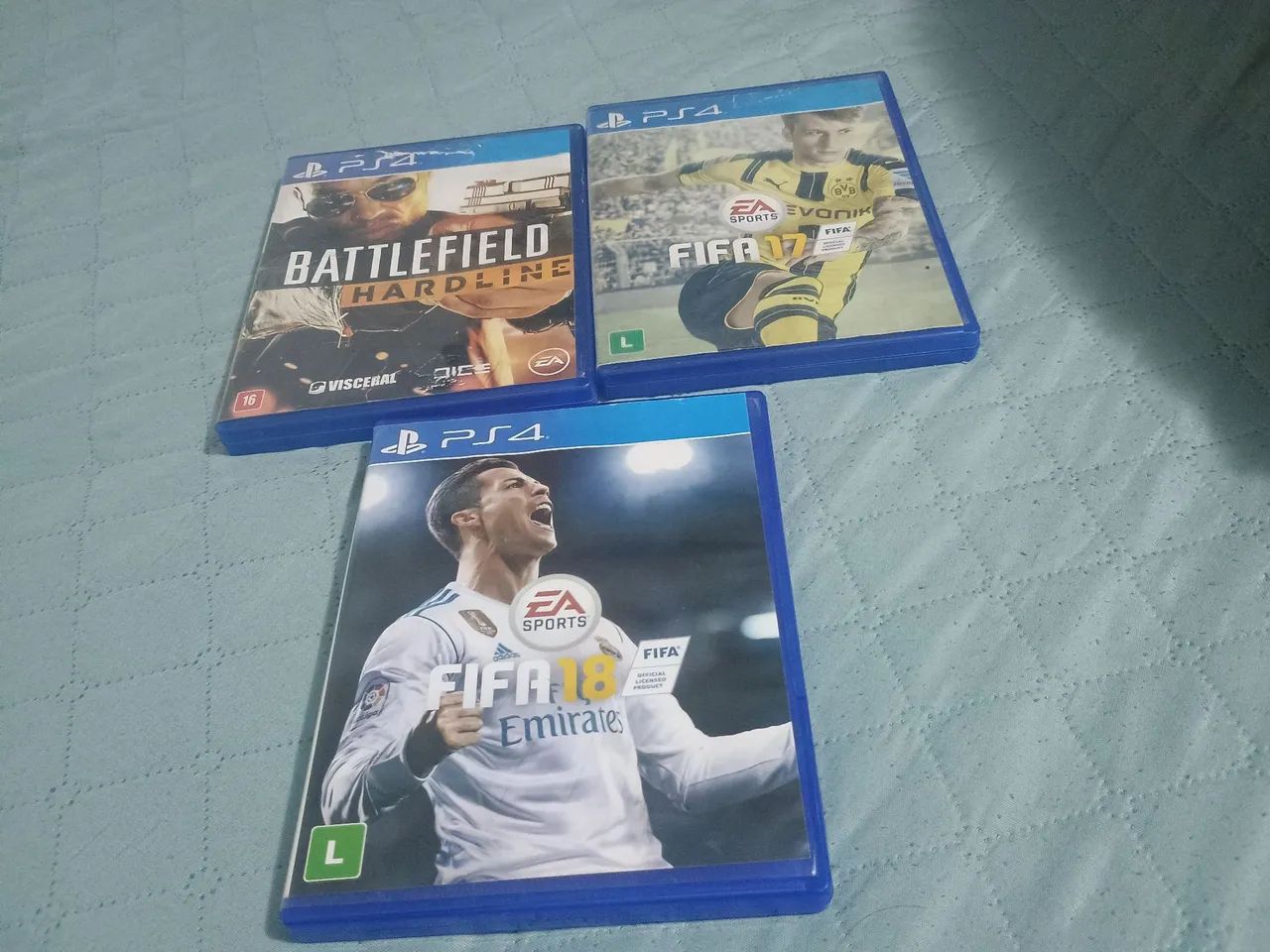 3 Jogos PS4 - Battlefield Hardline, FIFA 18 e FIFA16 18