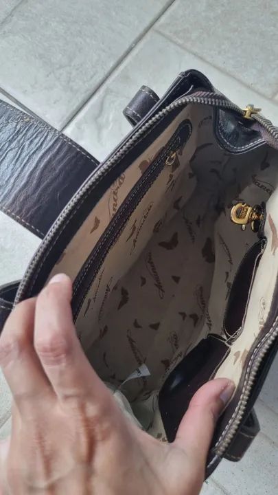 Vendo bolsa anandra de Couro - Foto 4