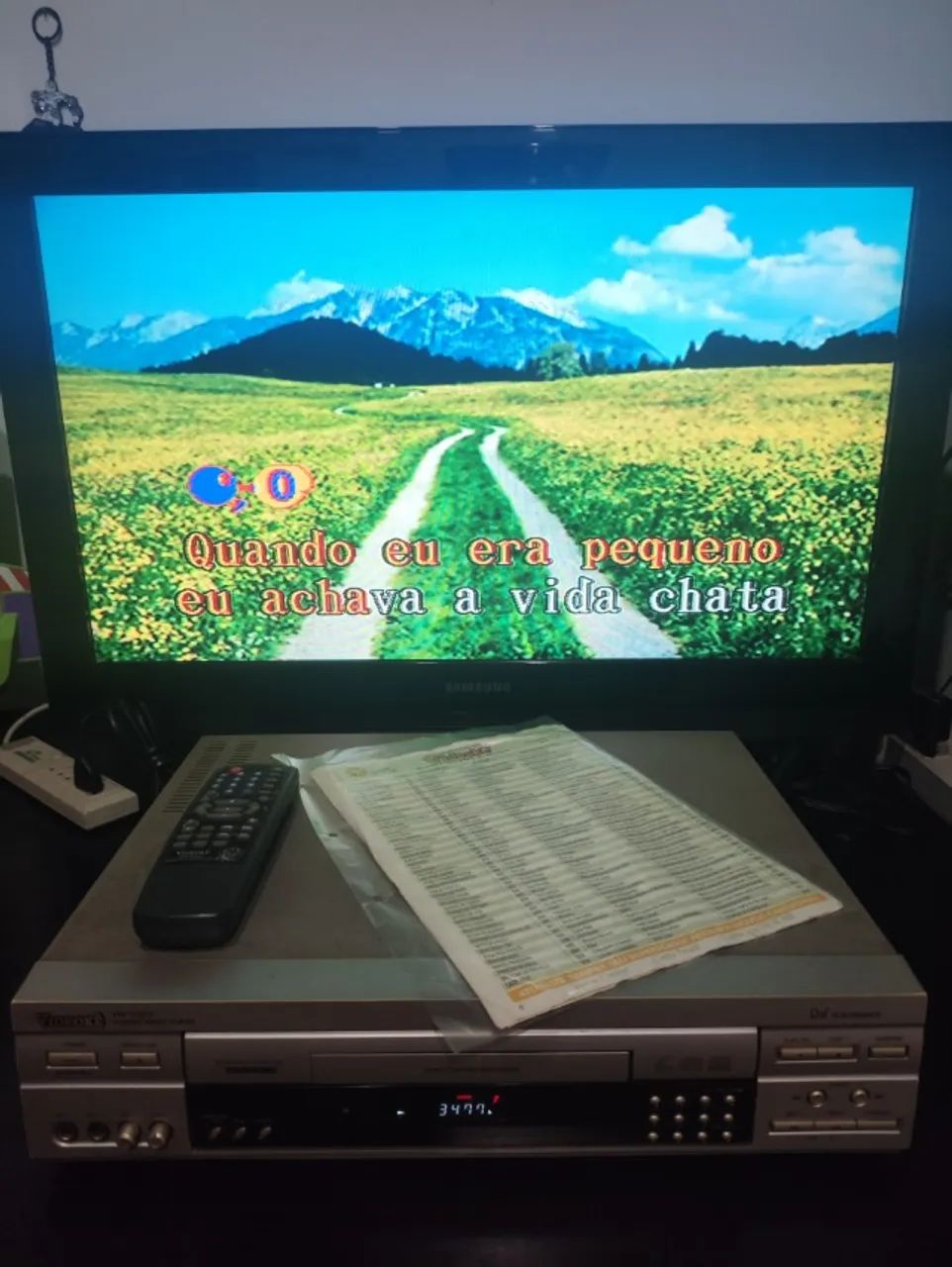 Karaokê Videokê Raf Modelo VMP 9000. Controle Remoto Original. Funcionando 100% - Foto 6