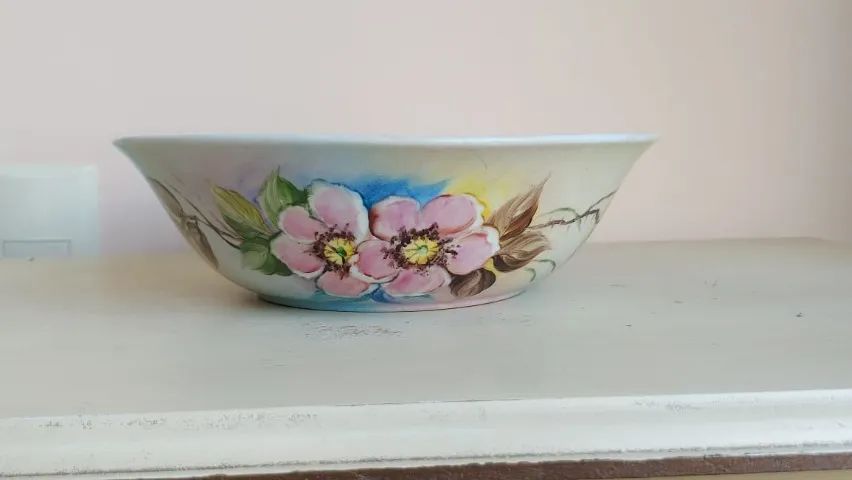 Saladeira pintada à mão - Foto 2