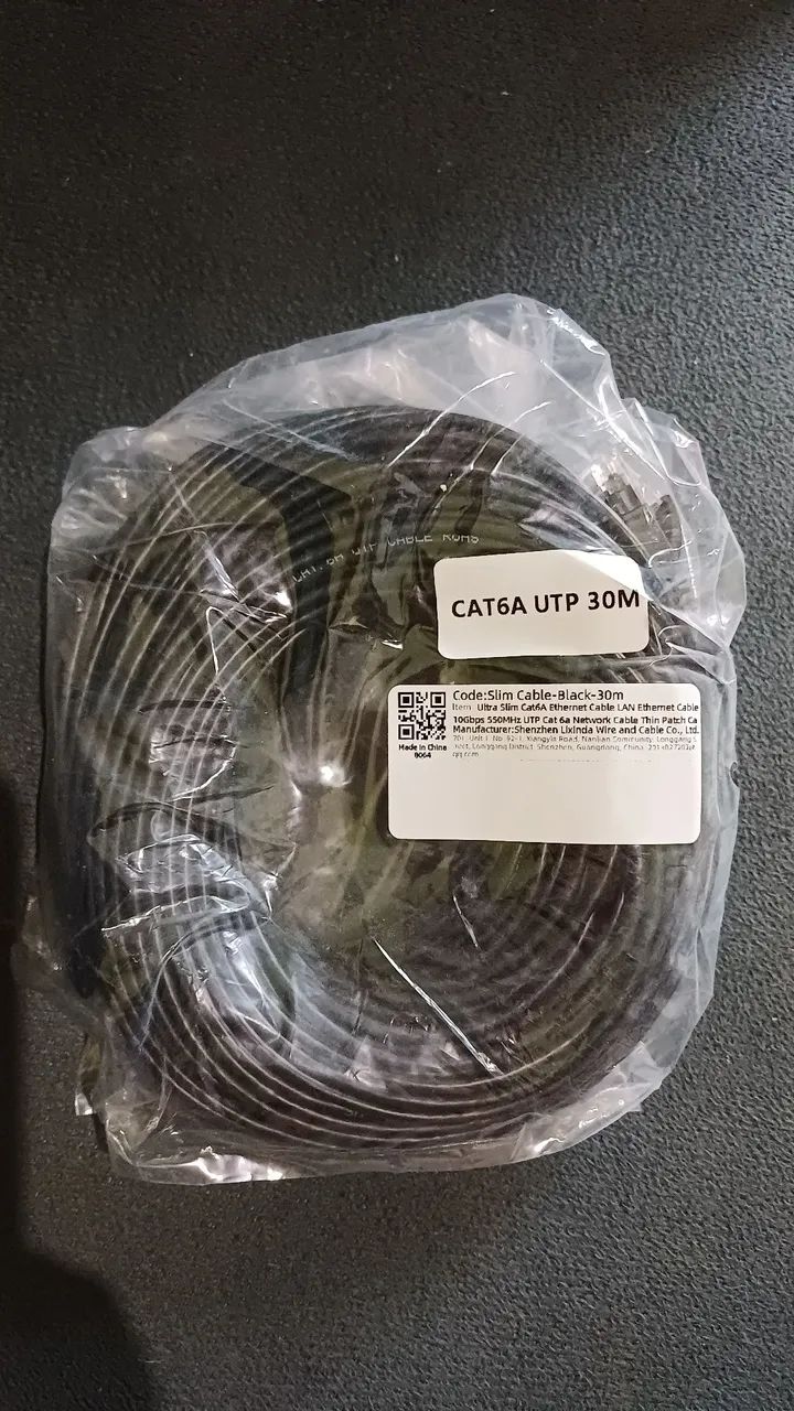 Cabo Cat 6A - 10 Gbps 30 m