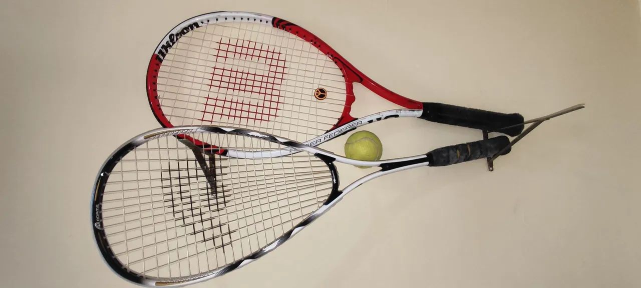 RAQUETE DE TENIS E SQUASH/com capa - Foto 2