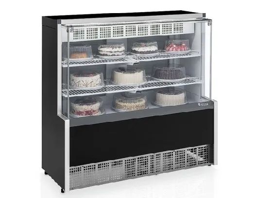 Vitrine confeitaria 1.75M Gelopar NOVA