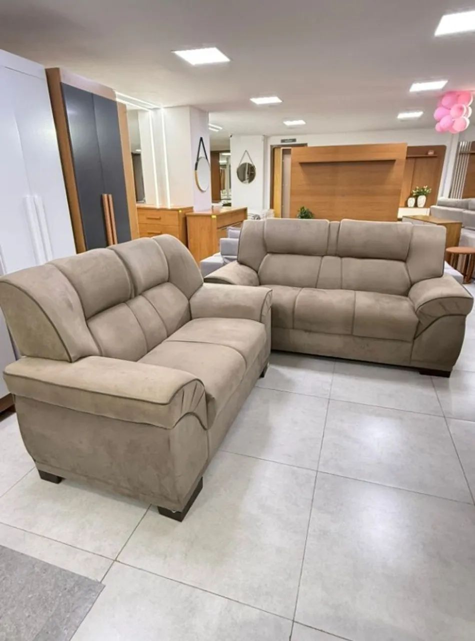 Conjunto Sofá Estofado   2 e  3 Lugares DIVIDIMOS EM ATE 10x SEM JUROS 