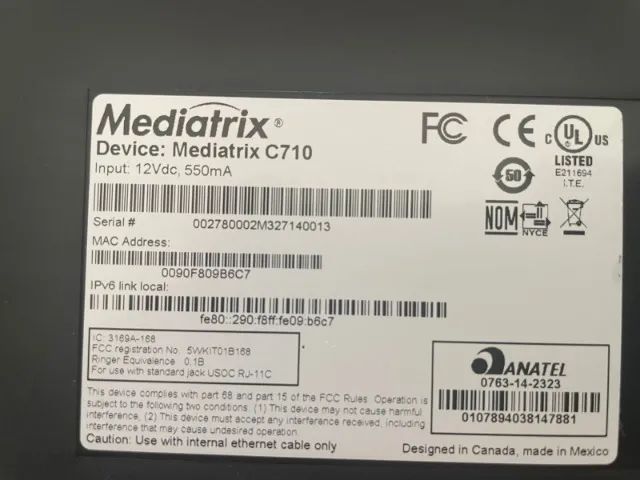 Mediatrix C7 C710 NOVO ZERO - Foto 2