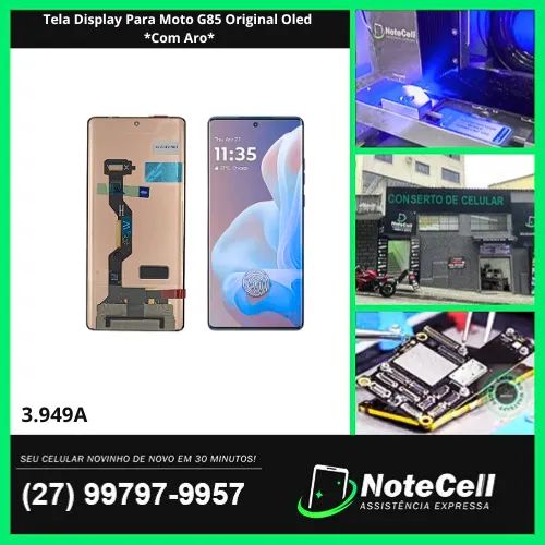 Tela Display Para Moto G85 Original Oled *Com Aro*- Instalação Expressa Em 30 Minutos!