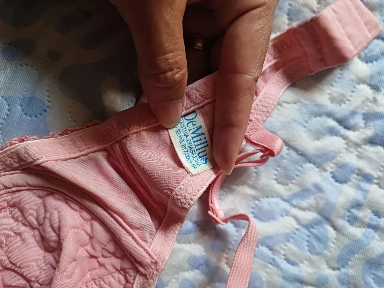 Sutiã  rosa delicado bordado - Foto 4