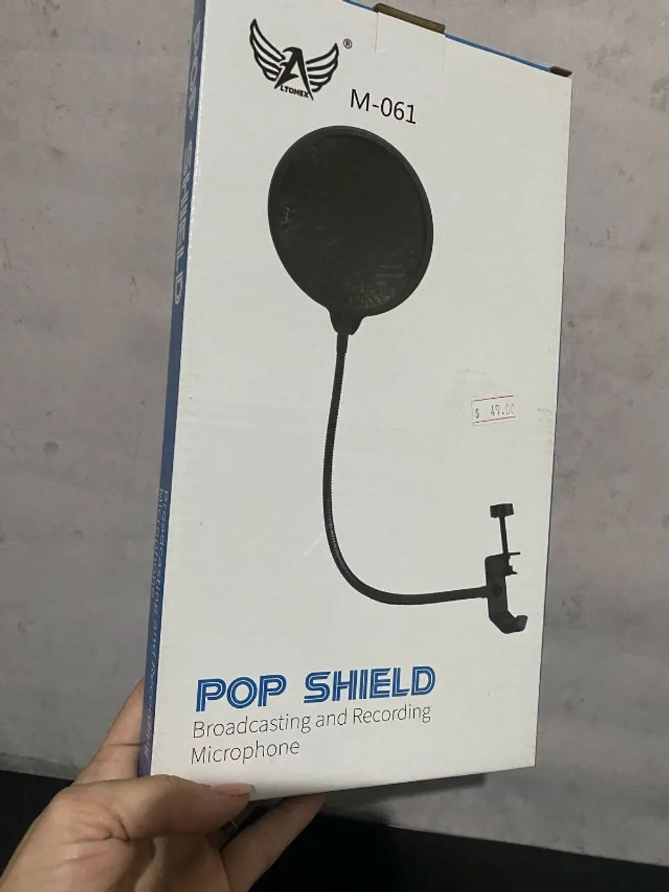 Pop Shield Protetor Anti Ruido p/ Microfone M-061 -POP FILTER  Loja Coimbra Entregamos