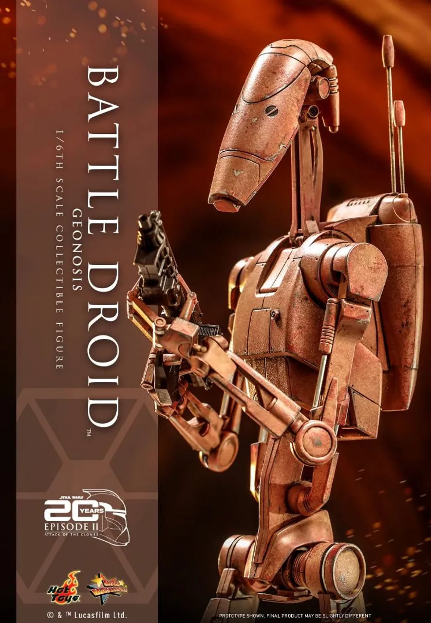 Figura Star Wars Battle Droid Geonosis 1/6 (Novo) Hot Toys