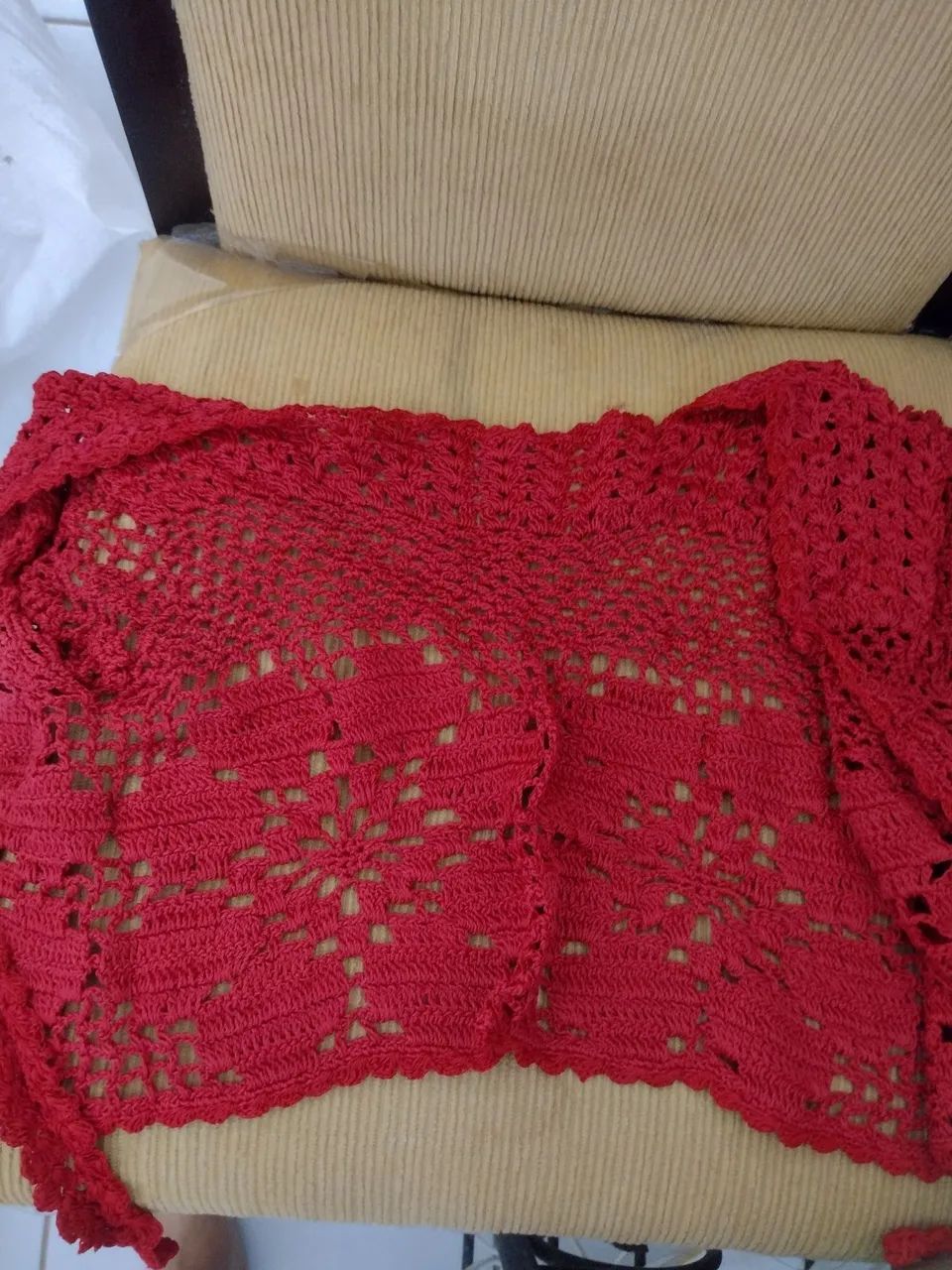 Roupas e bolero Crochê Vermelho
