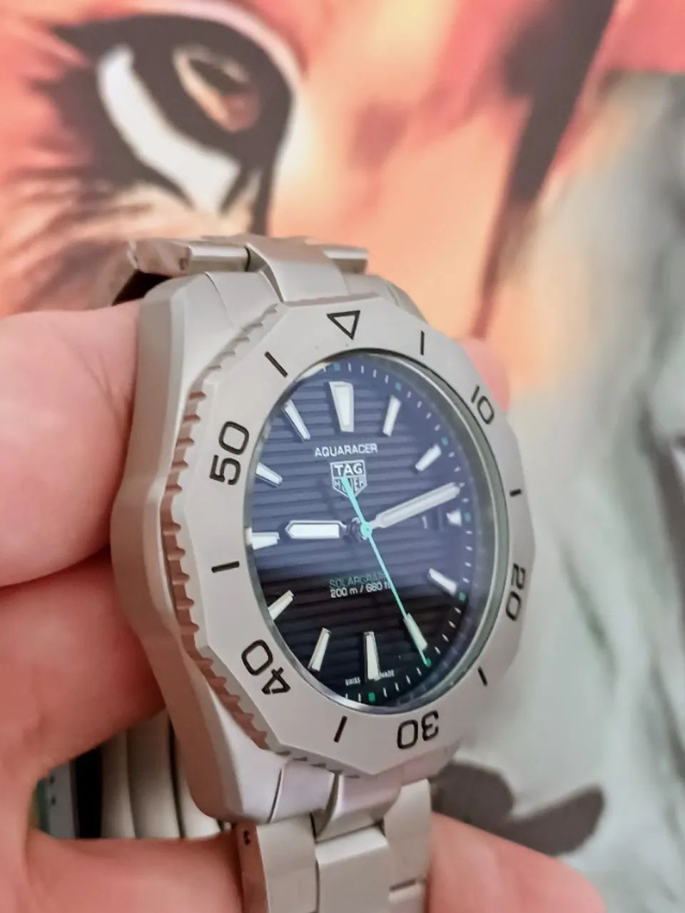 Relógio TAG HEUER AUTOMÁTICO MODELO AQUARACER TITANIUM - Foto 3