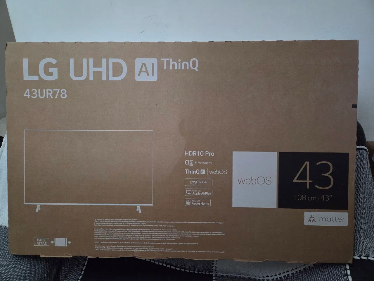 TV LG UHD 4K AI ThinQ 43UR78