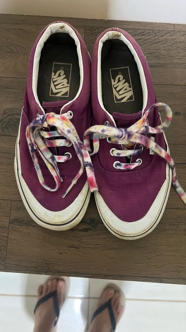 tênis vans original número 36 na cor roxa - Foto 3