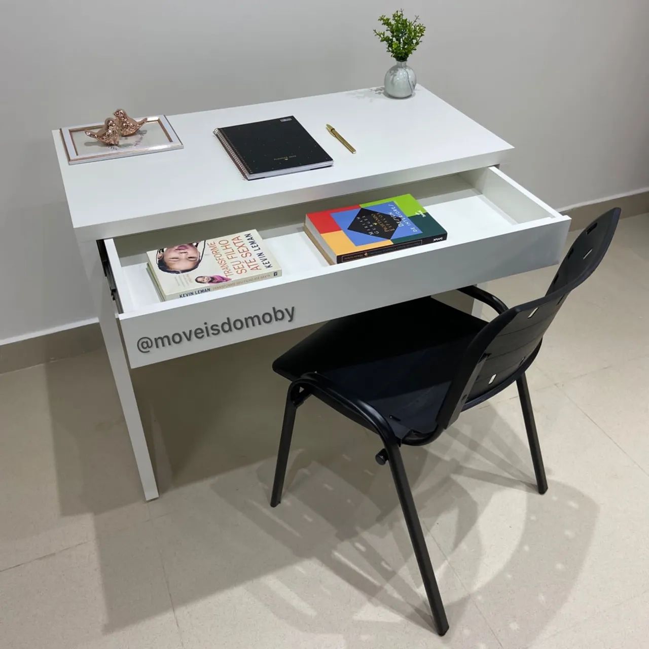 Mesa escrivaninha com gaveta mdf reforçado 30mm NOVA 