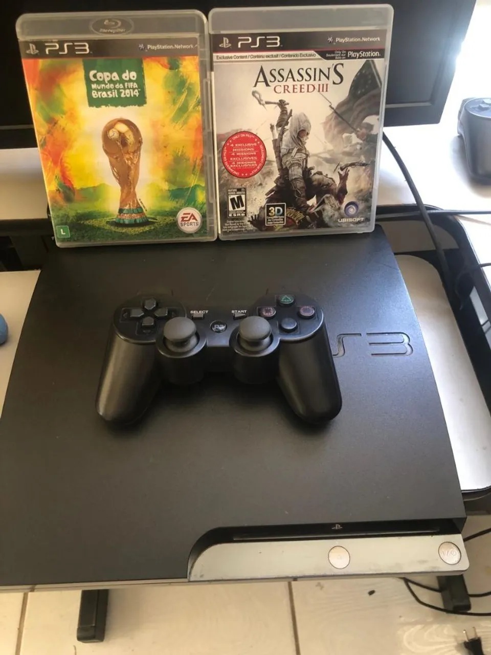 Playstation 3 Slim com jogos