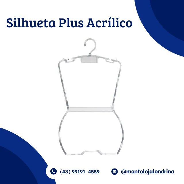 Cabide Silhueta Acrílico Plus