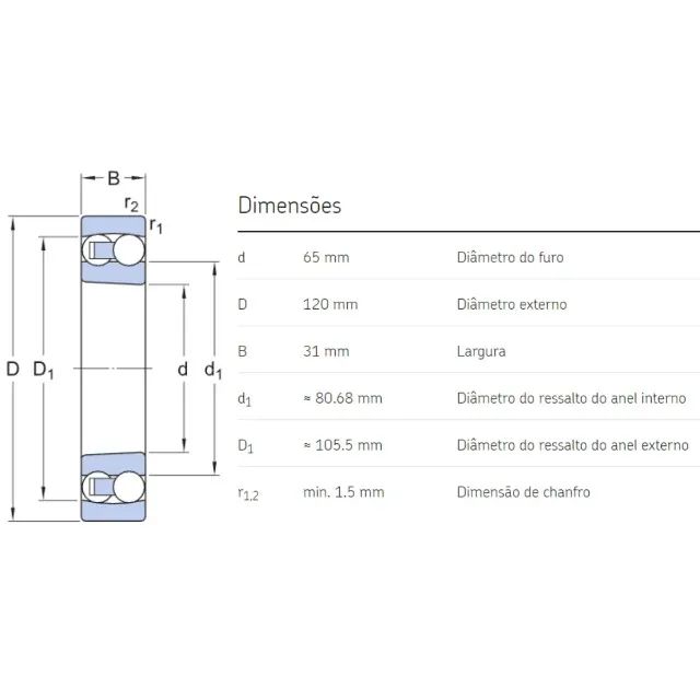 Rolamento 2313 K C3 Conico FAG 65x120x31 - Valor Unitário - Foto 5