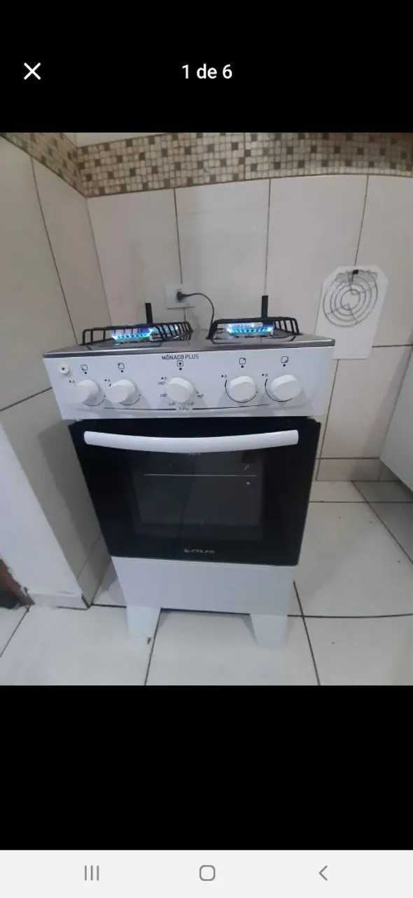 Fogao atlas branco acendimento automático entrego ou retirar 