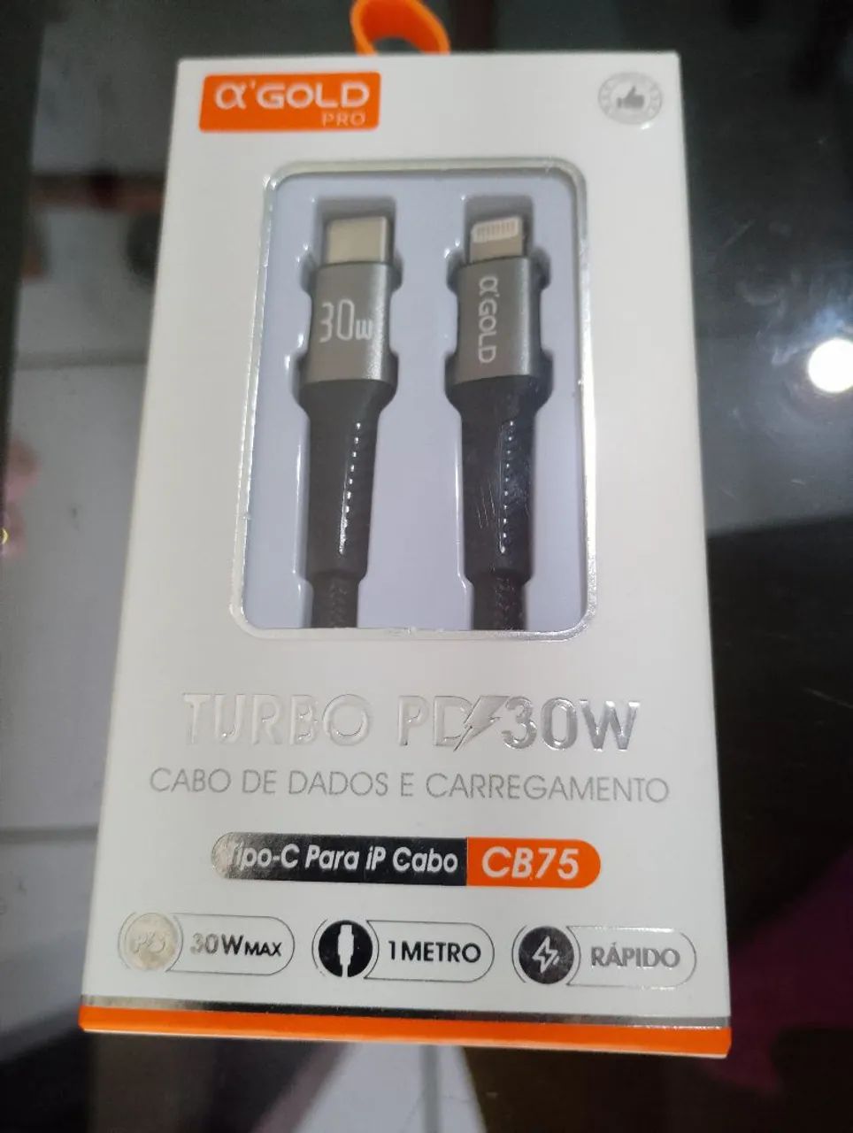 Cabo Turbo PD 30W Tipo-C para iPhone