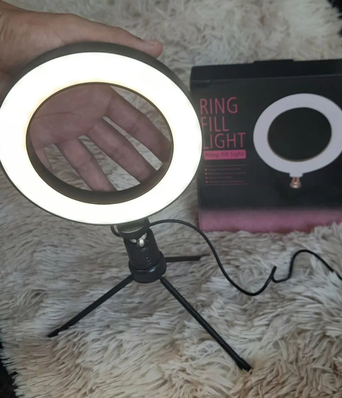 Iluminador Ring Light 6p LED de mesa - Foto 2