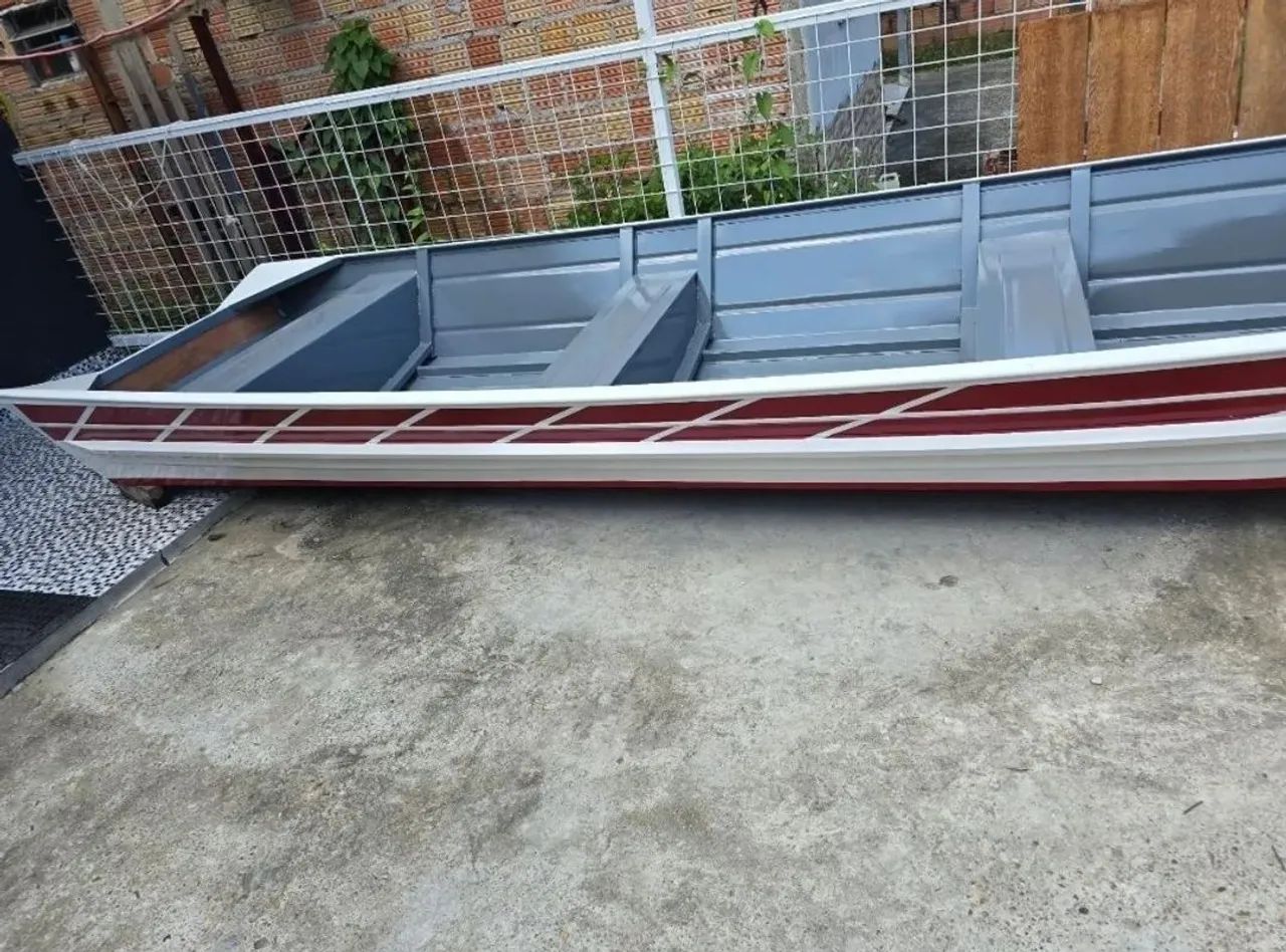 canoa, voadeira, bote, lancha, barco 6 metros borda alta nova sem uso. - Foto 4
