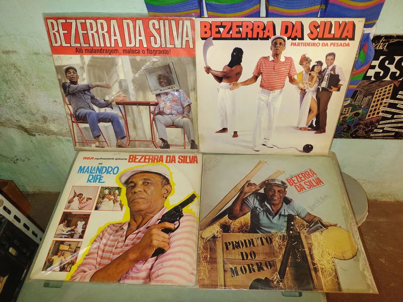 Bezerra da Silva Lps disco de vinil, 5u, bom estado, sendo 1u capa trocada.