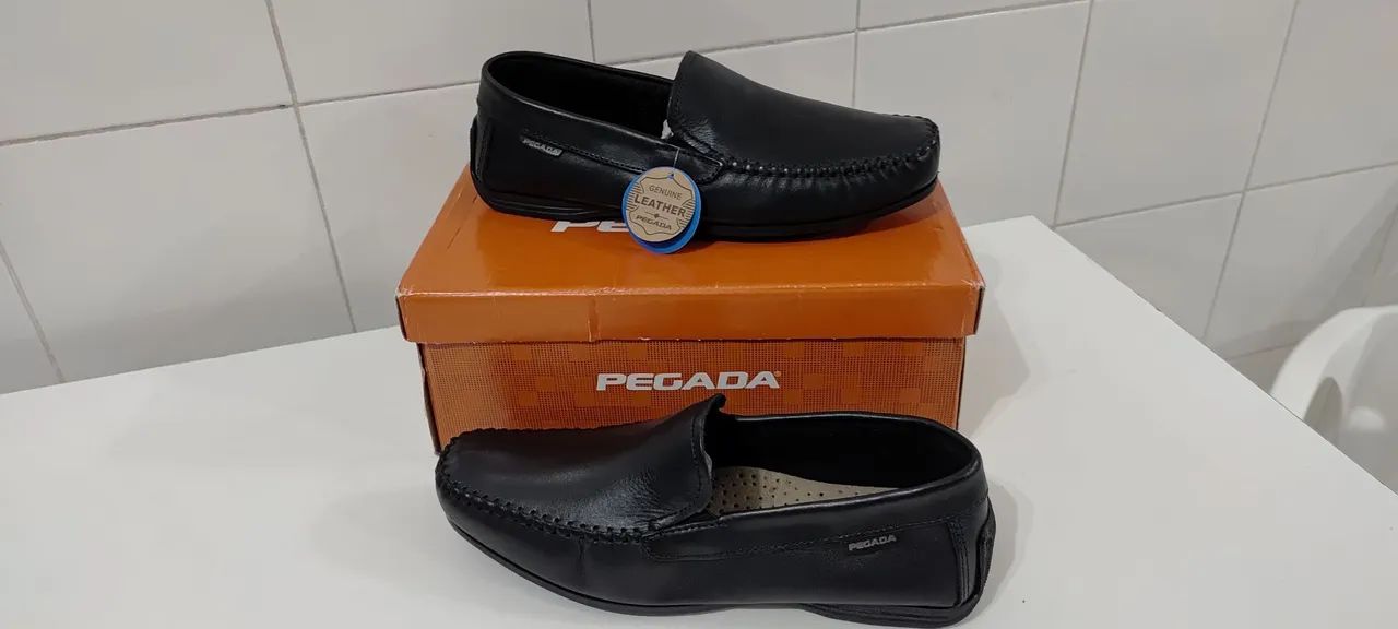 Mocassim Masculino Preto 41 - Pegada - Foto 4