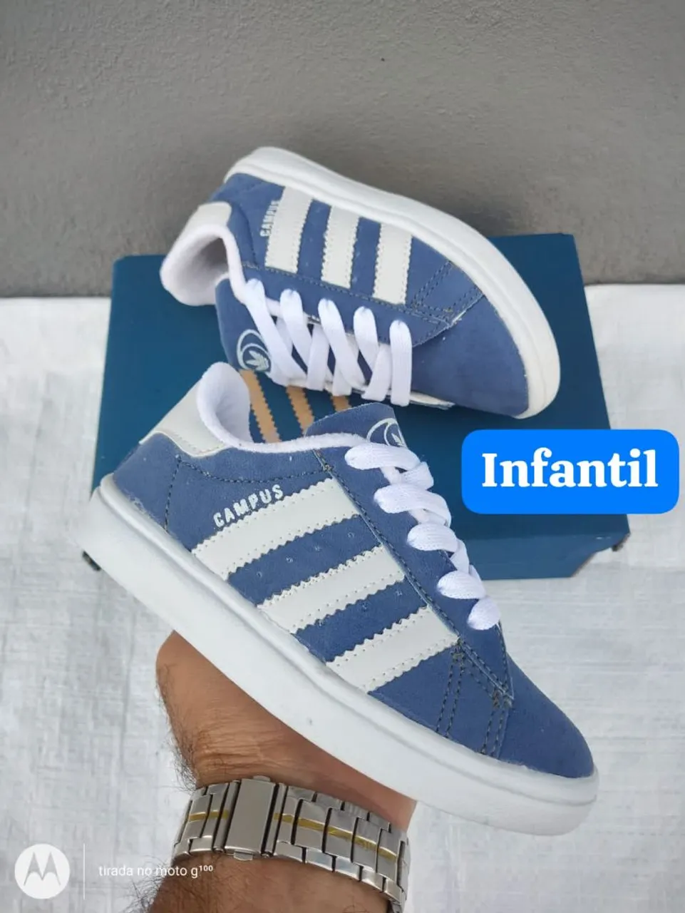 Tênis Campus Infantil Azul - Adidas