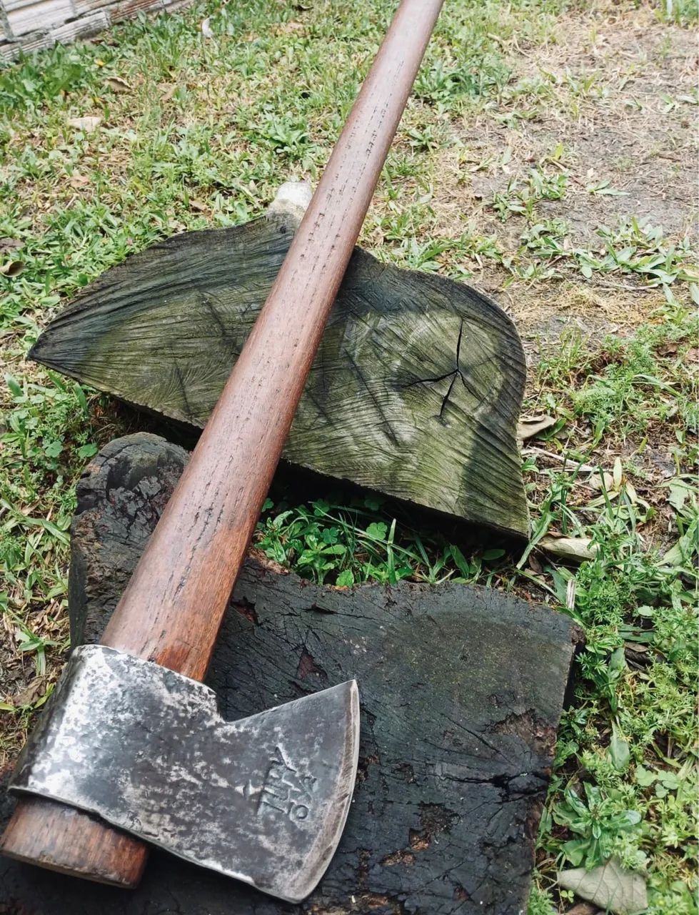 Machado Tupy Original Lenhador Campeiro Aço Forjado Relíquia
