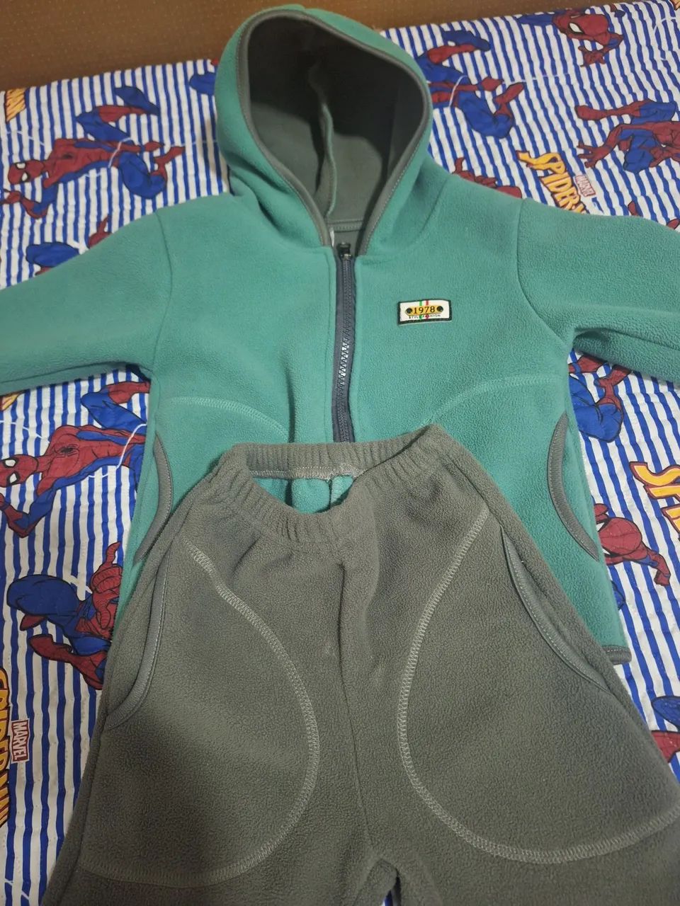 Conjunto sofit Infantil Verde - Foto 2