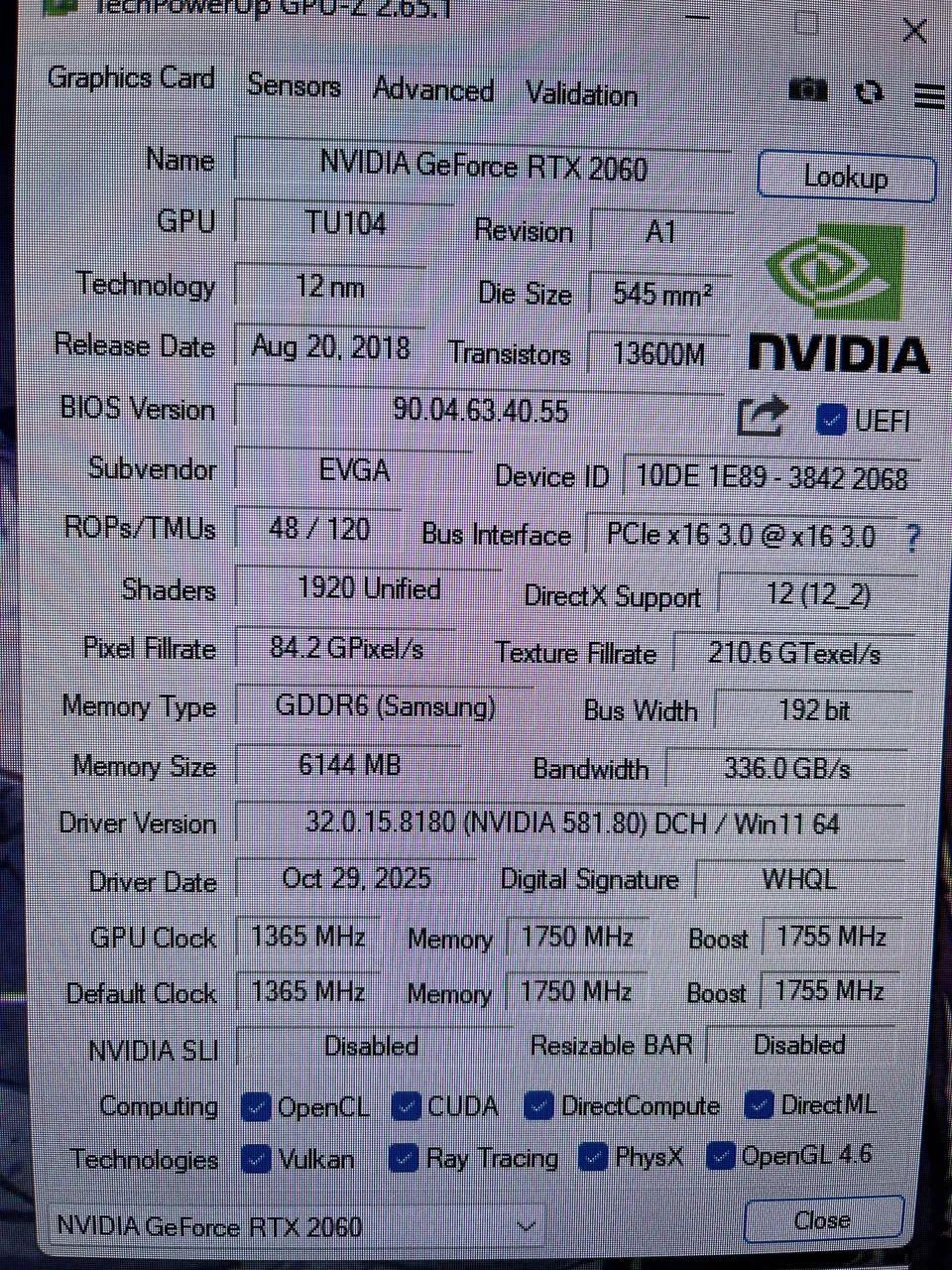 RTX 2060 6GB EVGA KO ULTRA - Foto 3