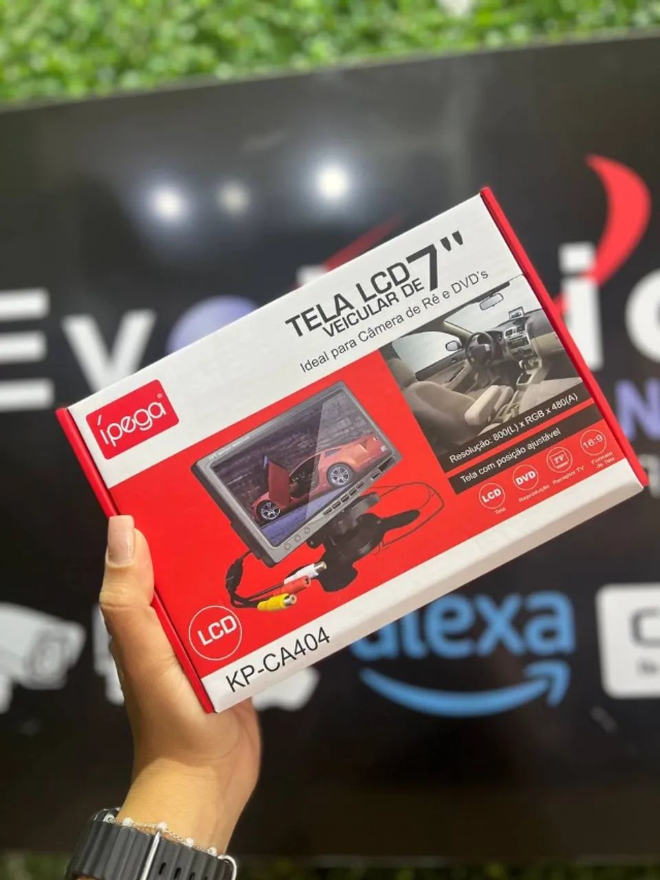 Tela LCD 7 Polegadas Veicular IPEGA KP-CA404