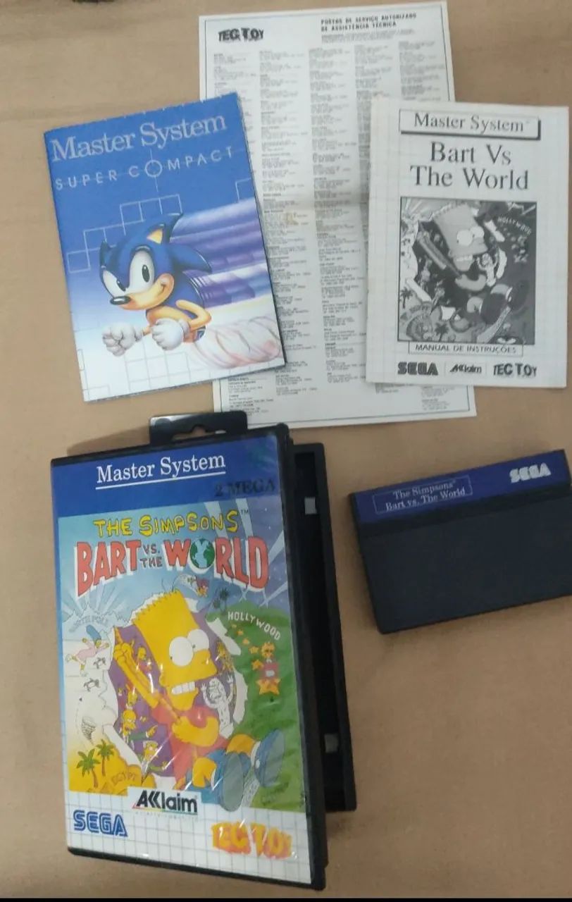 Simpsons Bart vs World Master System cib - Foto 2