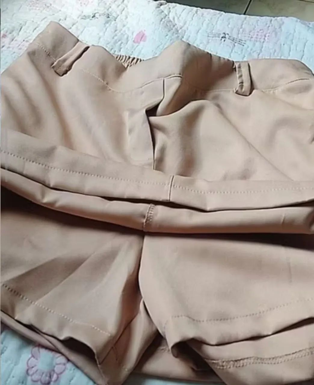 Saia Short de Alfaiataria Bege Plus Size zona leste  - Foto 4