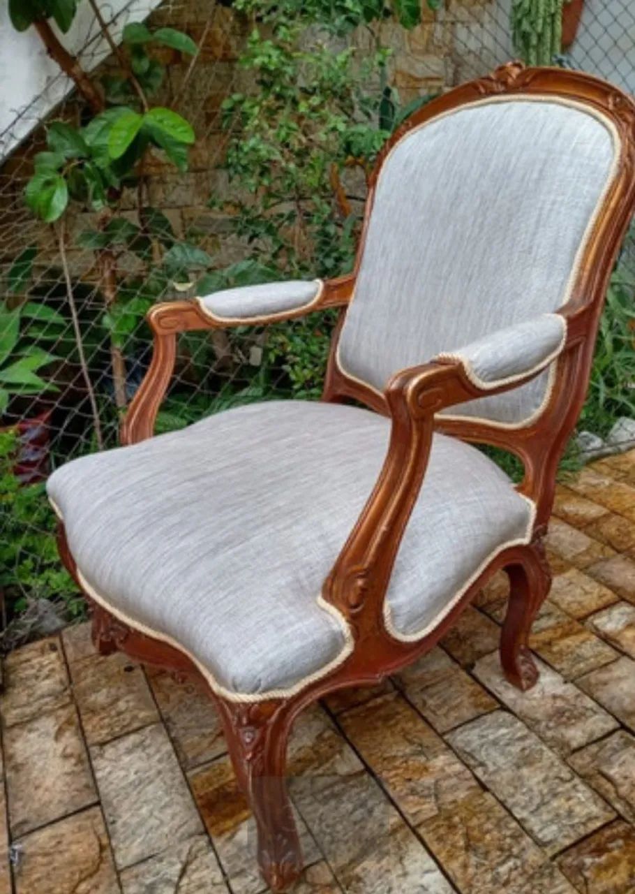 Poltrona Clássica Luiz XV - Foto 6