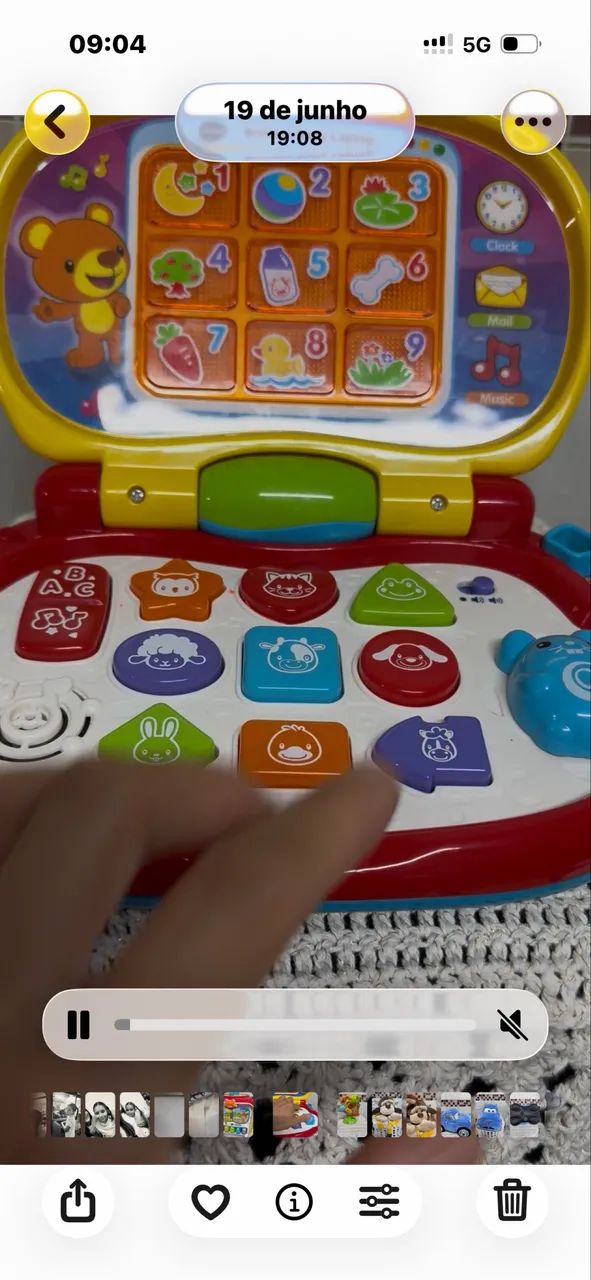Notebook Vtech brilliant baby com várias músicas e luzes  - Foto 2