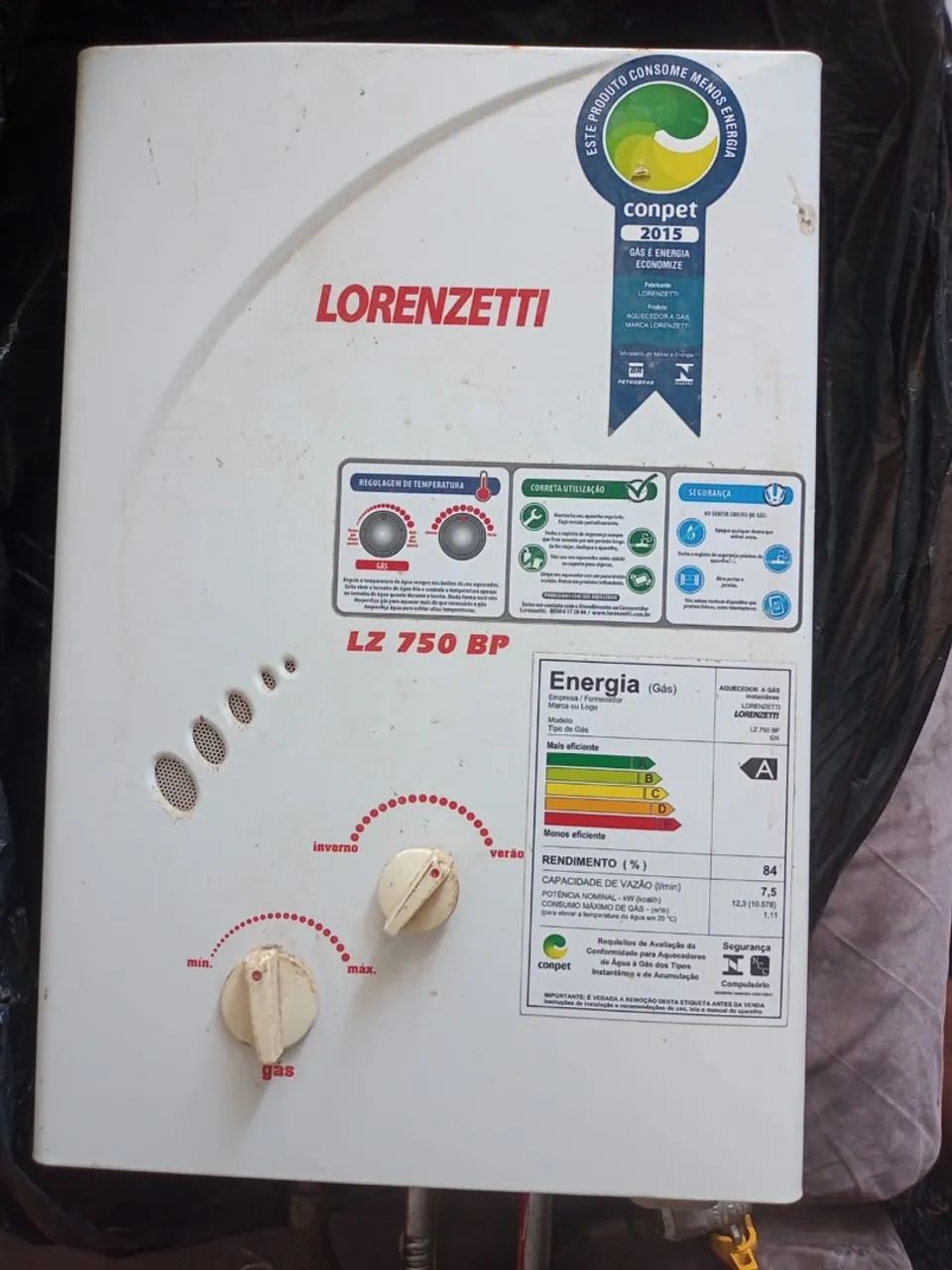 AQUECEDOR DE ÁGUA A GÁS 