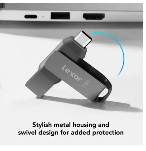Pendrive Lexar 128GB-Dual USB 3.2 (tipo A e C) Lacrado - Foto 3