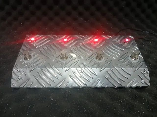 Pedal Triple Looper com Bypass Alumínio (Handmade). - Foto 2