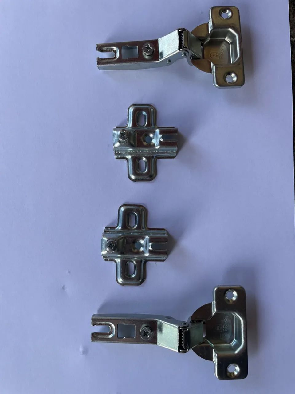 Par 02 Dobradiças 26mm Curva Móveis Armário Cozinha Guarda Roupa - Foto 5