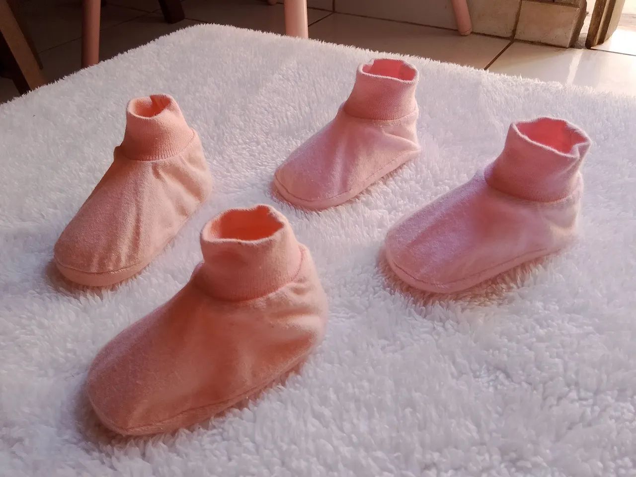 Pares de Meias Bebê - RN ao 6 meses - Foto 6