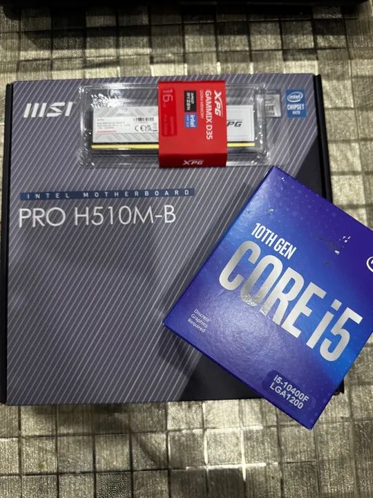 KIT NOVA - PLACA MÃE - PROCESSADOR E MEMÓRIA 